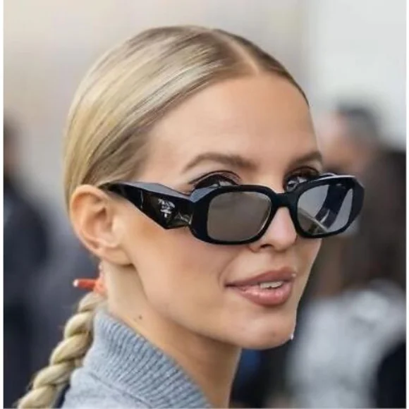- ? - Authentic New Prada PR17WS Rectangle Sunglasses Prada PR 17WS Rectangular Sunglasses For Women main image 2